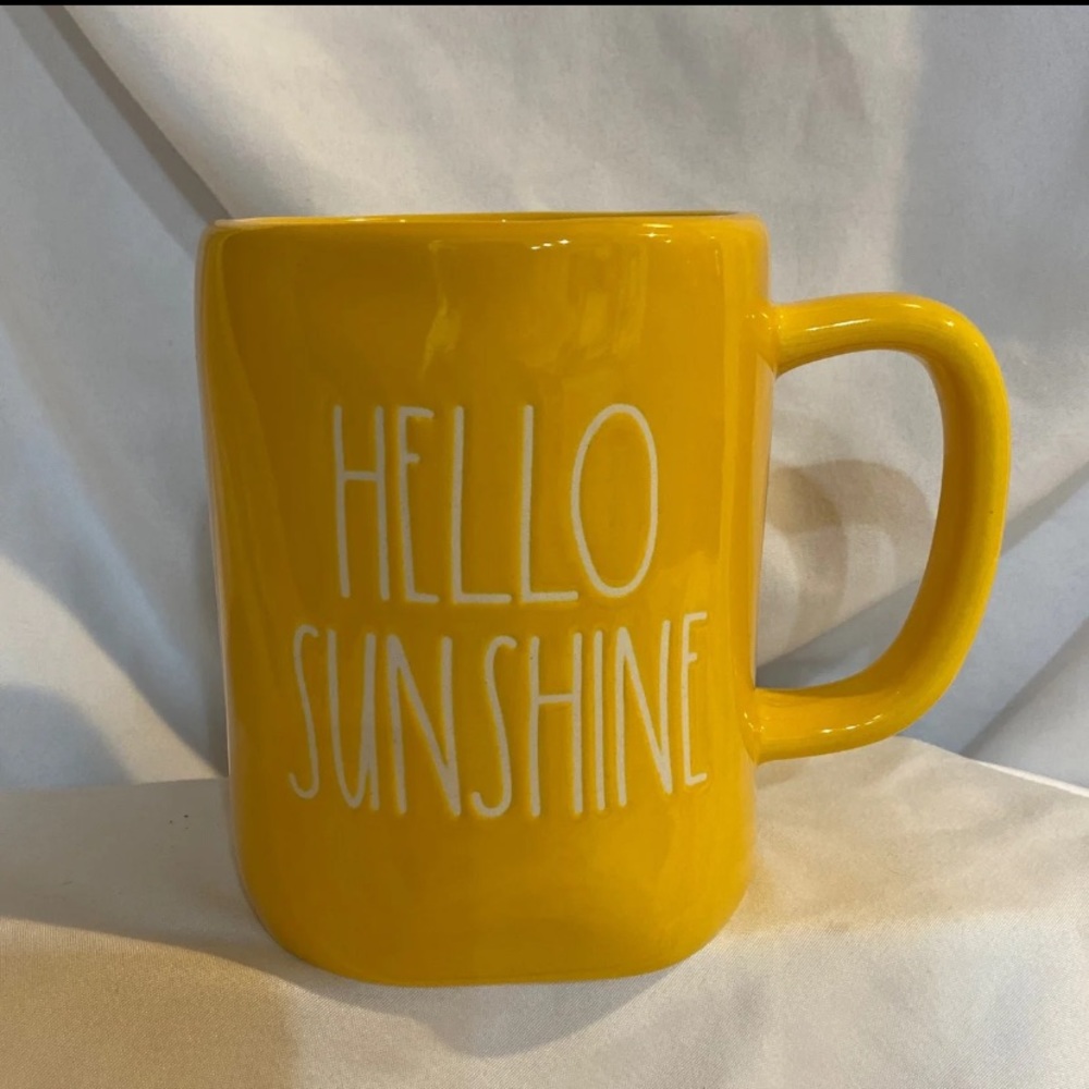 Rae Dunn HELLO SUNSHINE Yellow Mug